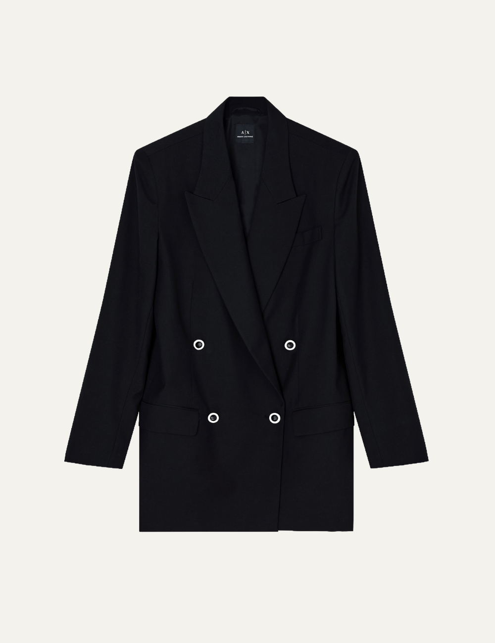 ARMANI EXCHANGE OVERSIZED BLAZER IN BLACK
