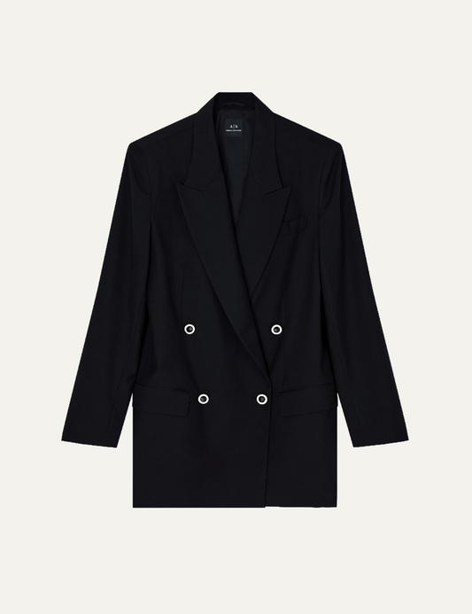 ARMANI EXCHANGE OVERSIZED BLAZER IN BLACK