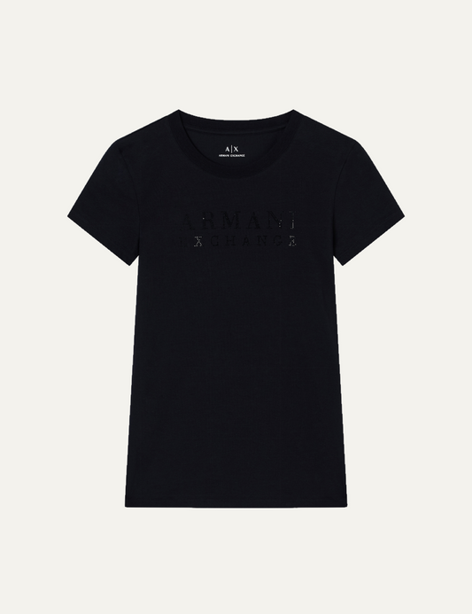 ARMANI EXCHANGE BLACK T-SHIRT
