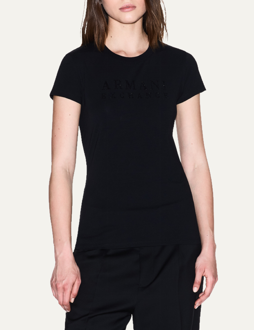 ARMANI EXCHANGE BLACK T-SHIRT