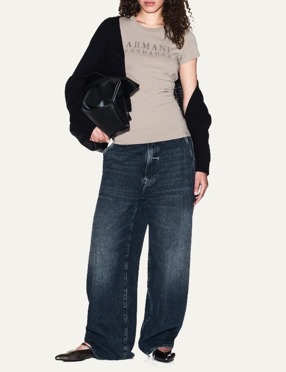 ARMANI EXCHANGE  BROWN T-SHIRT