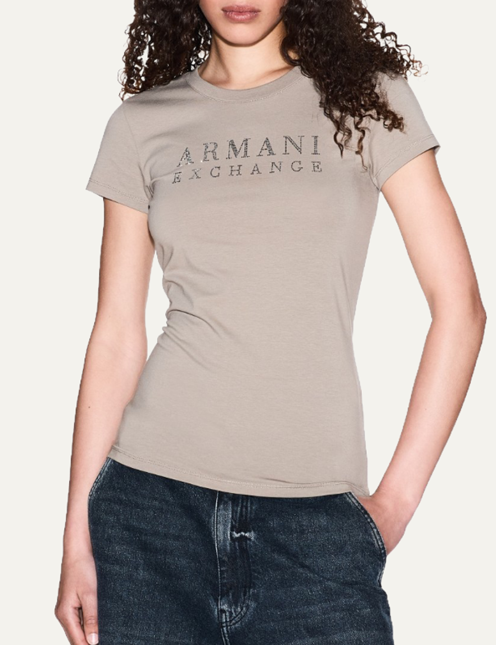 ARMANI EXCHANGE  BROWN T-SHIRT