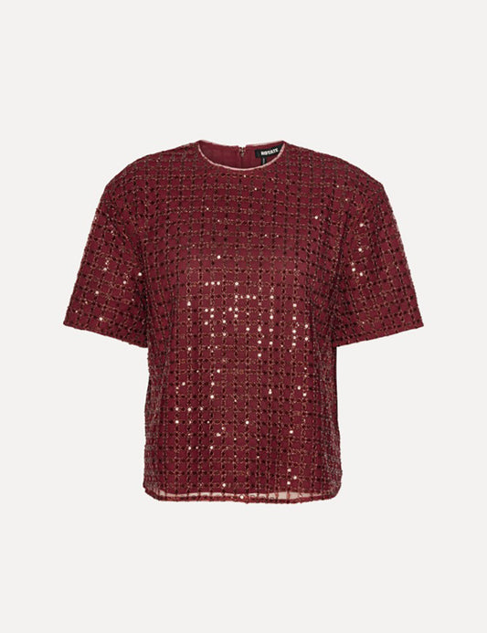 ROTATE BEADED OVERSIZED TOP