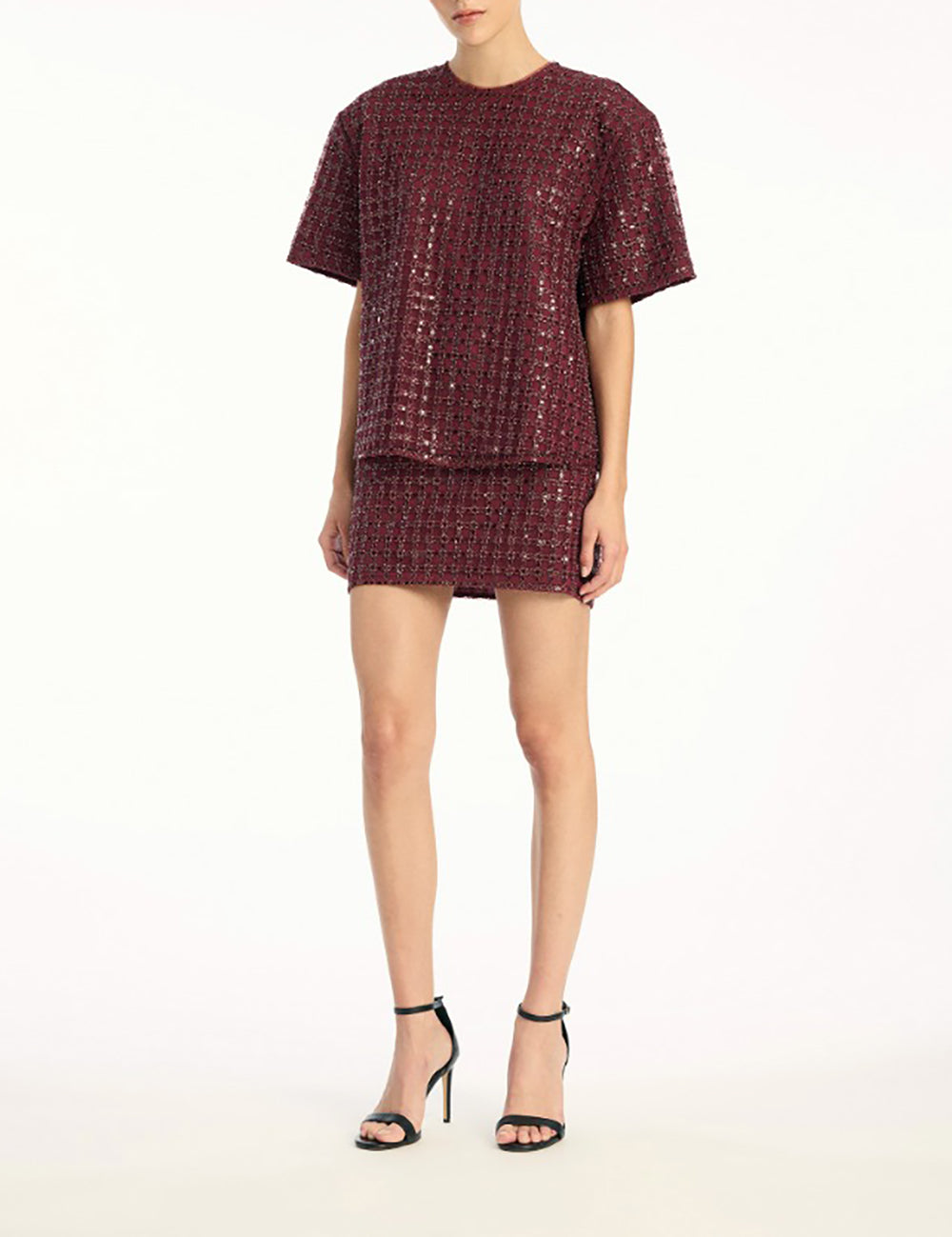 ROTATE BEADED MINI SKIRT