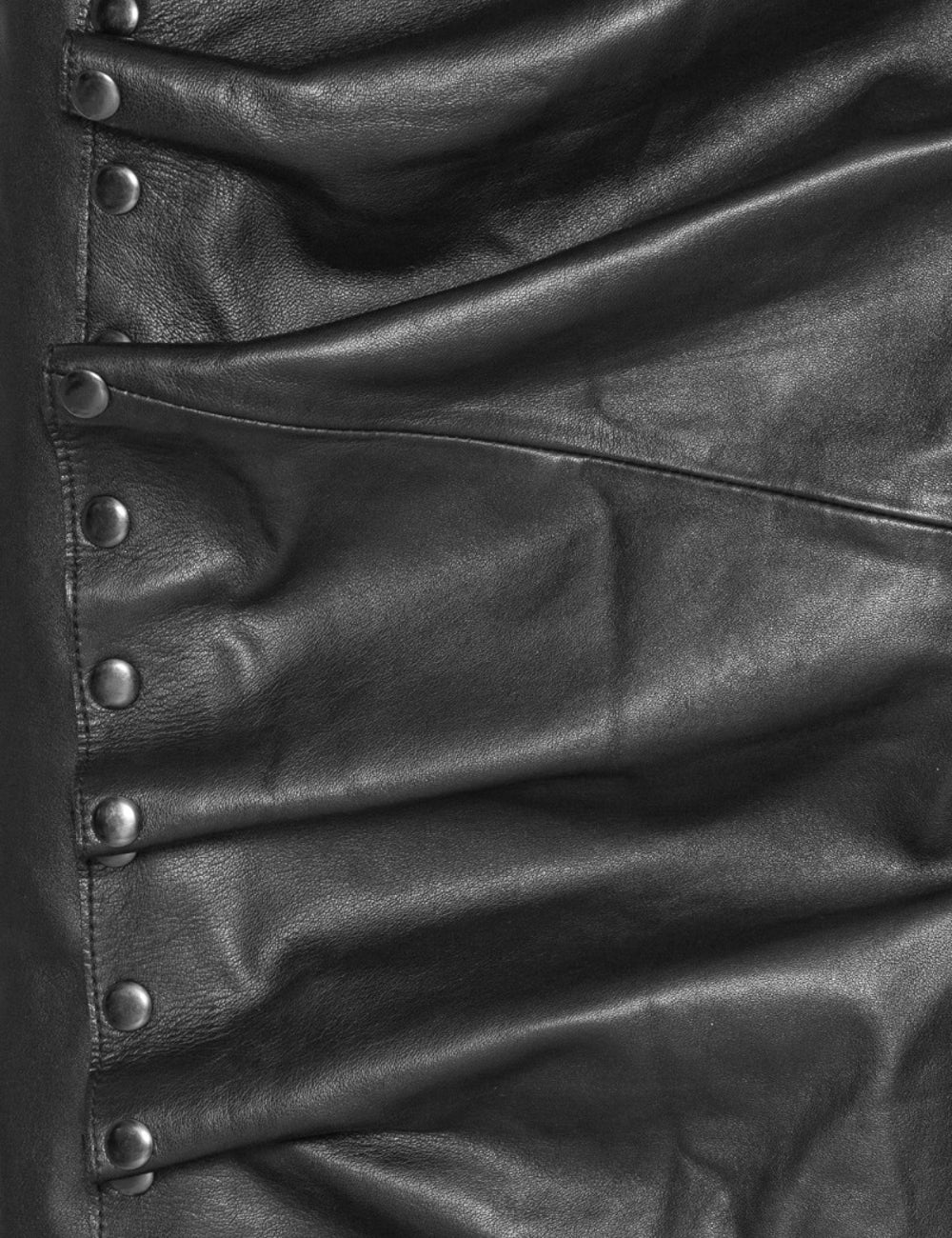 ROTATE MIDI LEATHER SKIRT