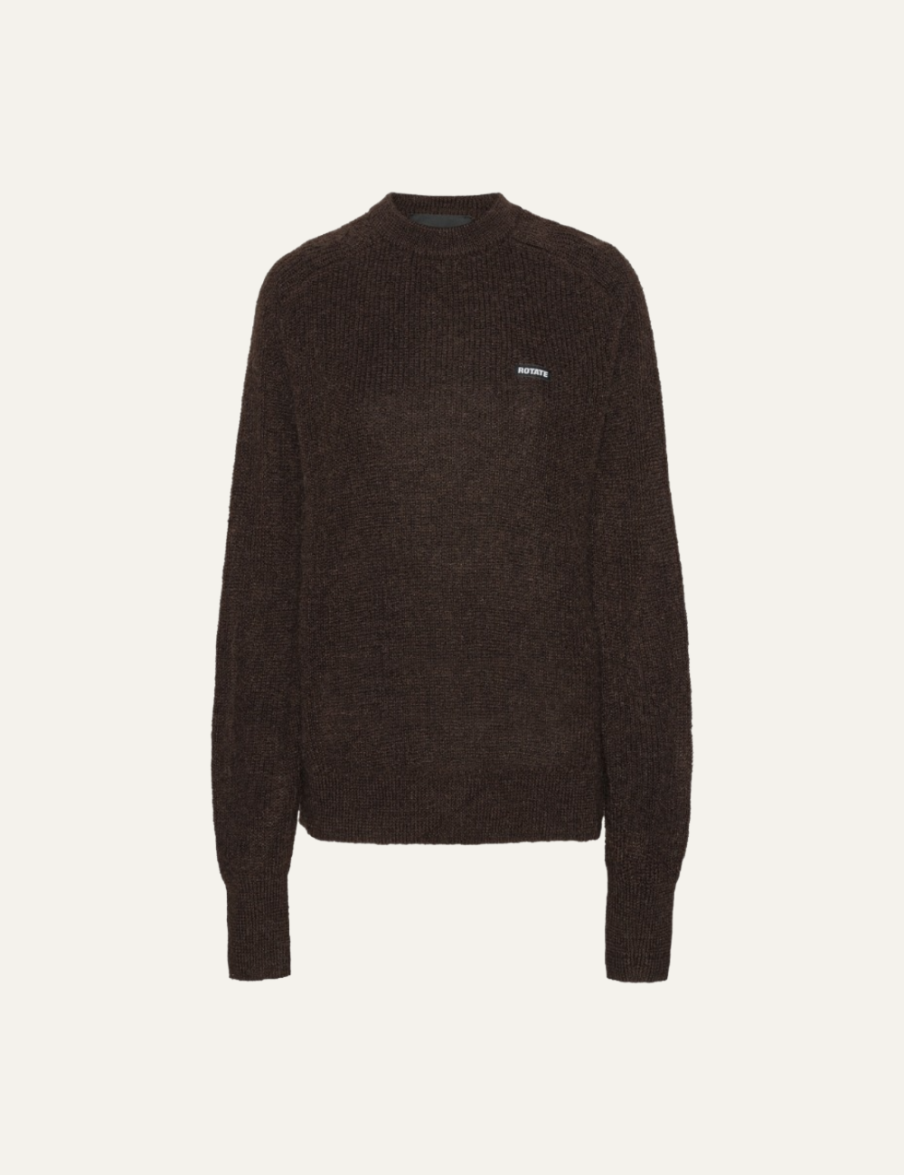 ROTATE LIGHT KNIT LOGO SWEAT