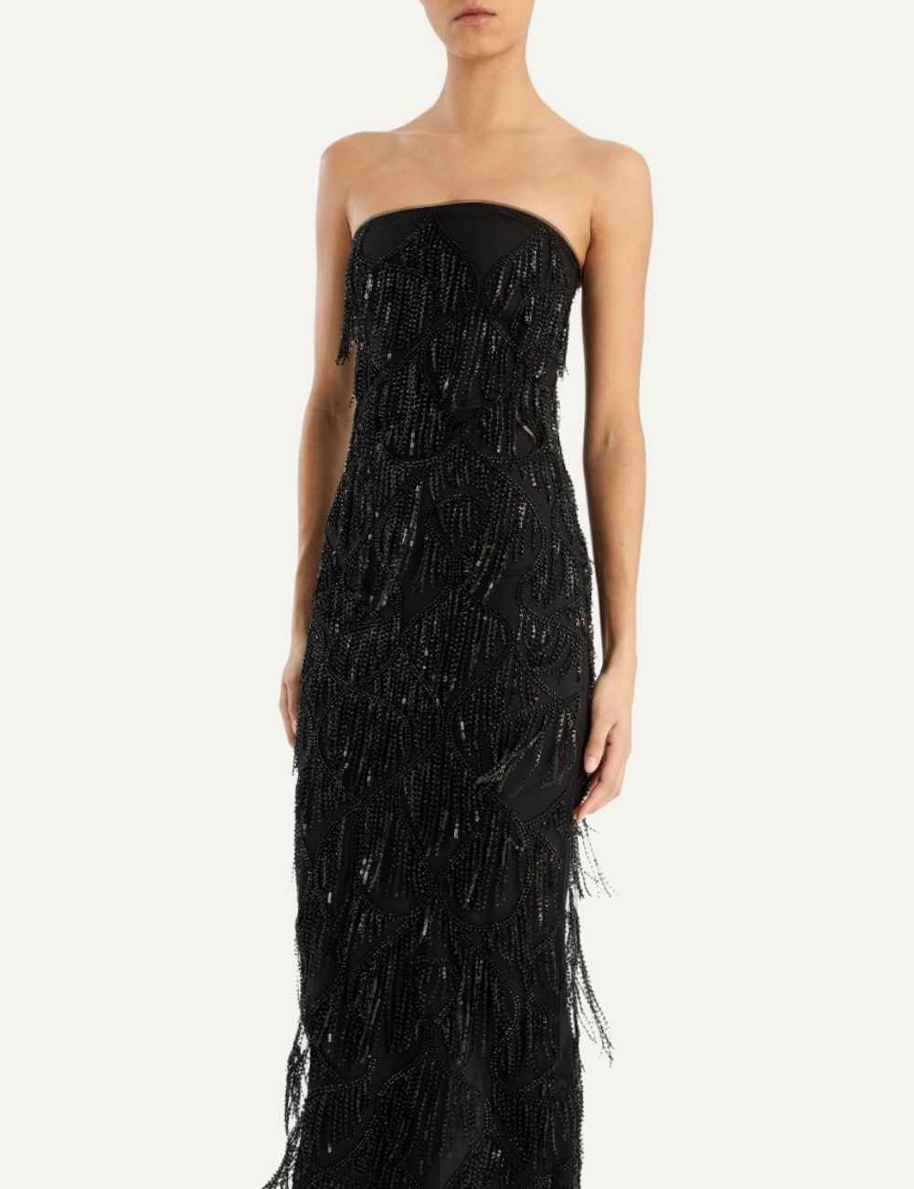 ROTATE SEQUINS MIDI TUBE DRESS