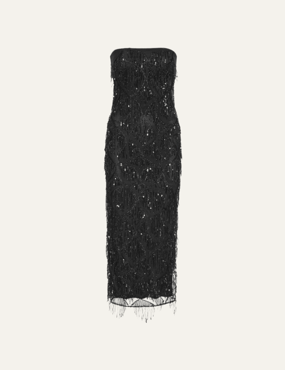 ROTATE SEQUINS MIDI TUBE DRESS