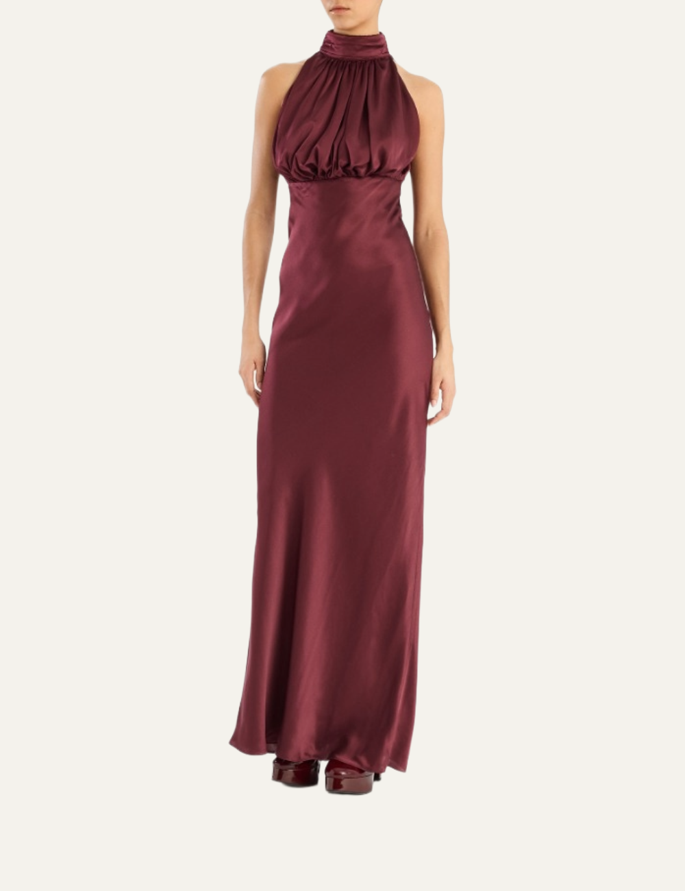 ROTATE SLEEVELESS SILK DRESS