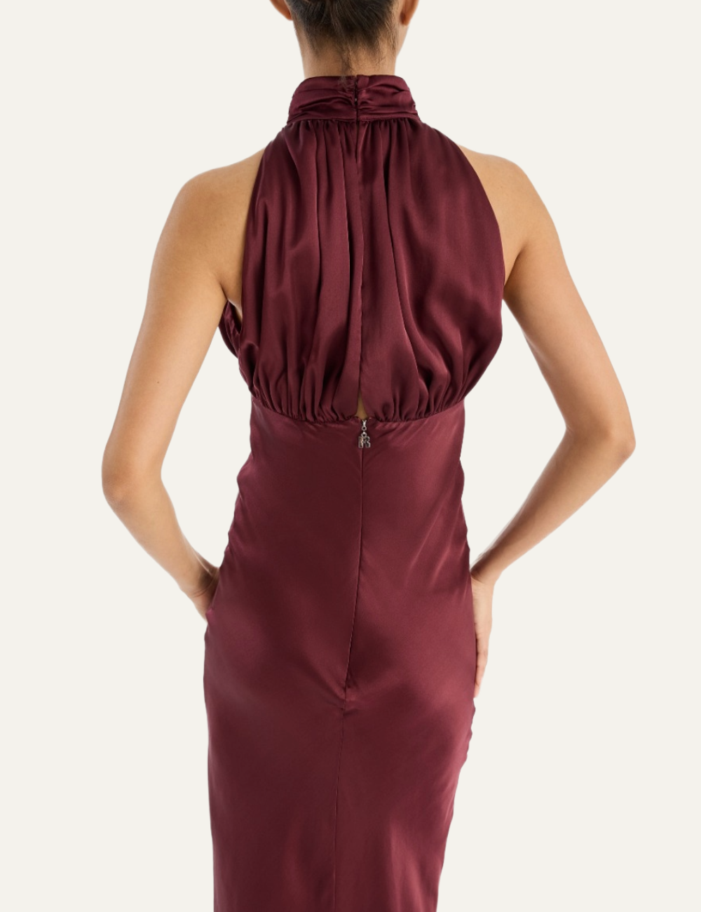 ROTATE SLEEVELESS SILK DRESS