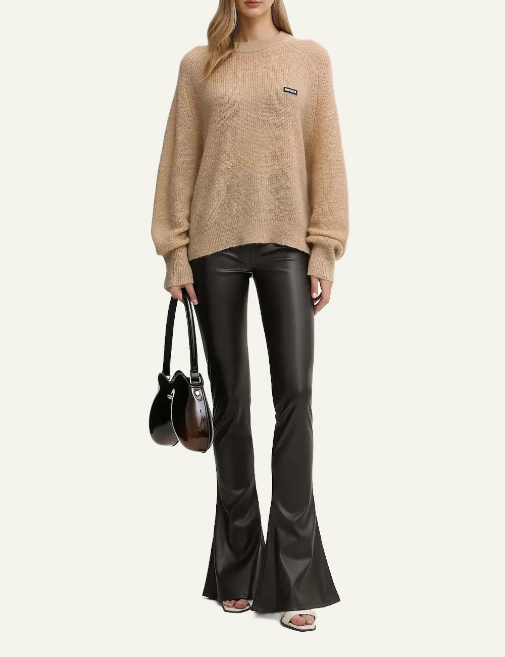 ROTATE LIGHT KNIT LOGO SWEAT