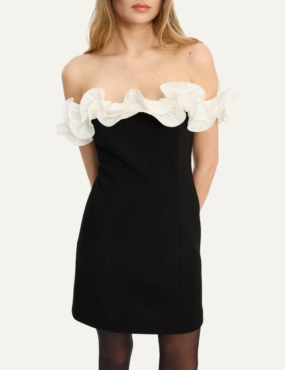 ROTATE MINI RUFFLE DRESS