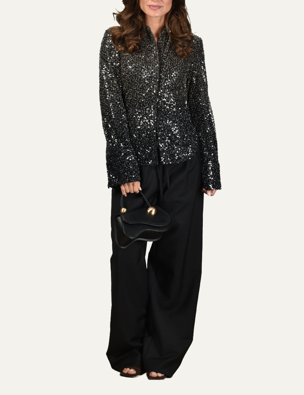 ROTATE BEADED FITTED SHIRT