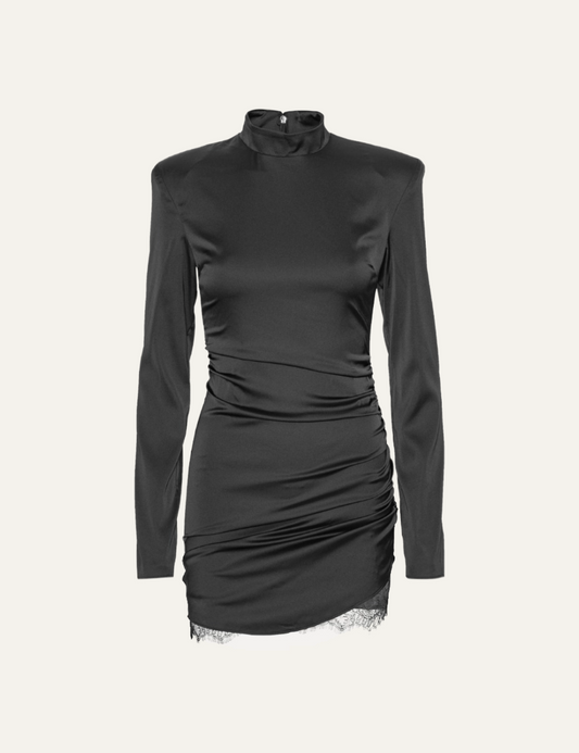 ROTATE RUCHED MINI DRESS