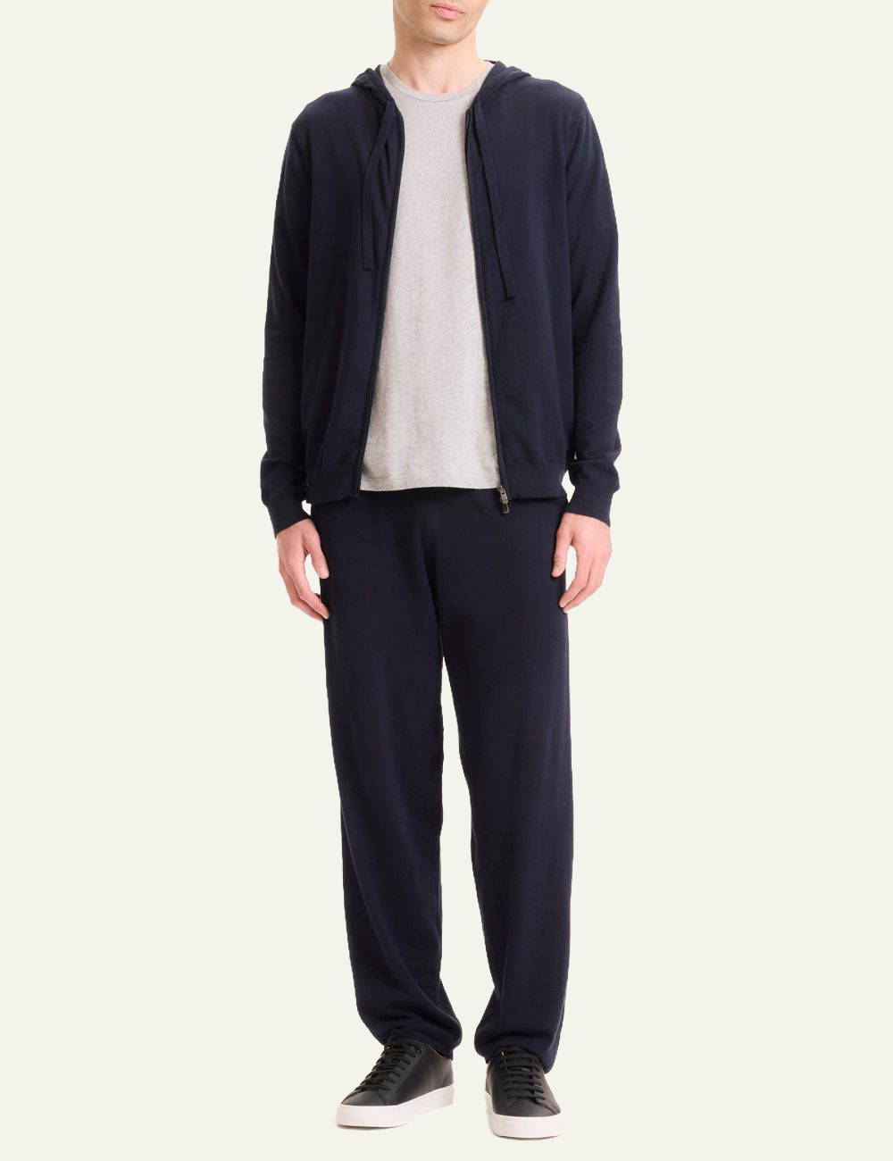 MAJESTIC FILATURES LONG - SLEEVE HOODED VEST NAVY