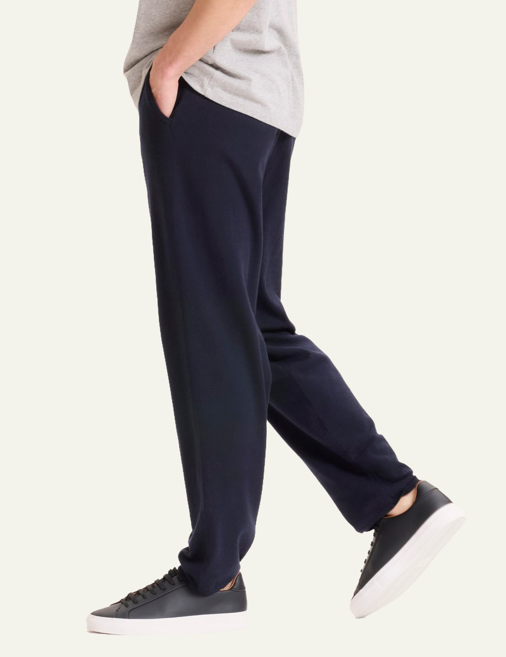 MAJESTIC FILATURES ORGANIC COTTON PANTS IN NAVY