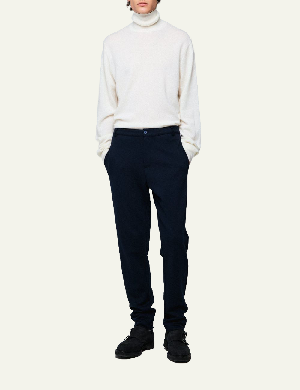 MAJESTIC FILATURES PANTS IN NAVY