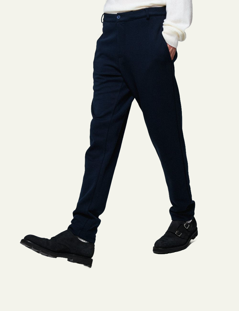 MAJESTIC FILATURES PANTS IN NAVY