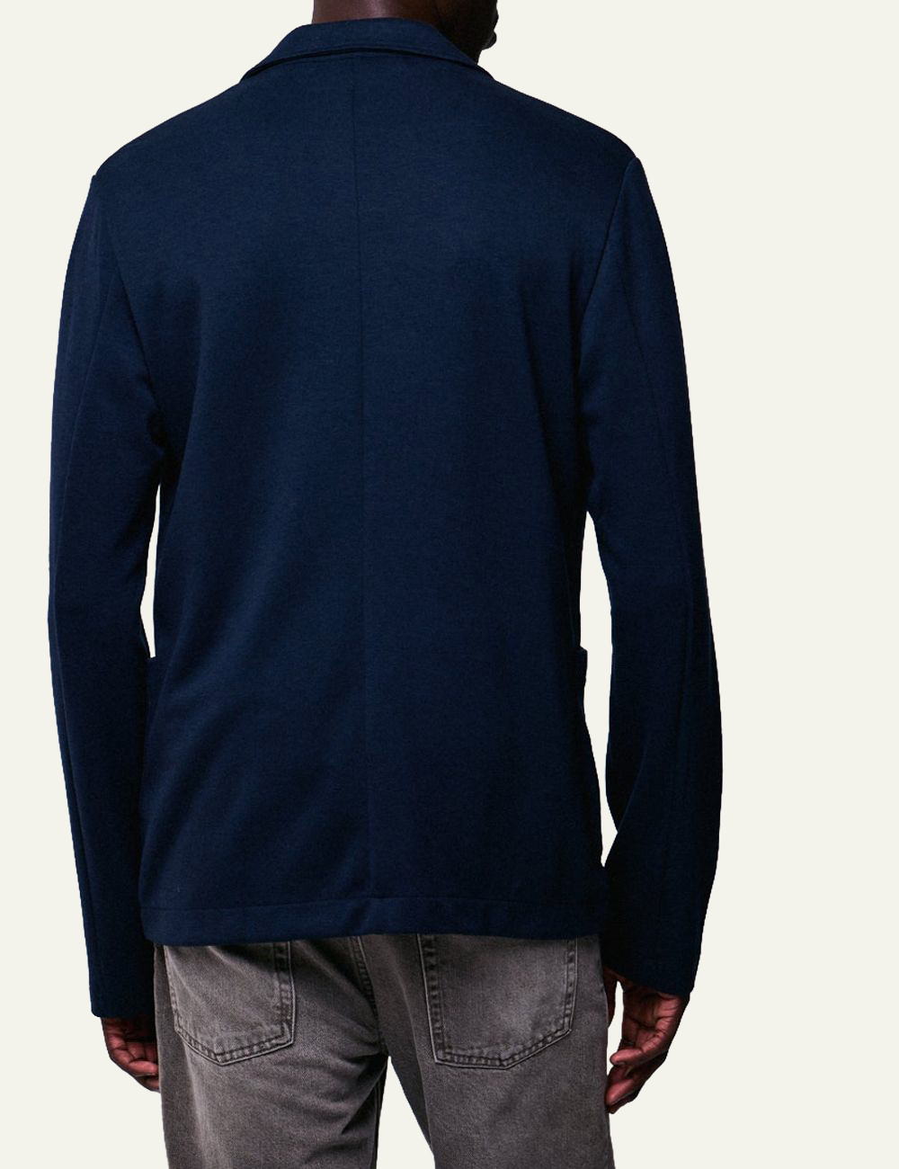 MAJESTIC FILATURES V-NECK JACKET NAVY