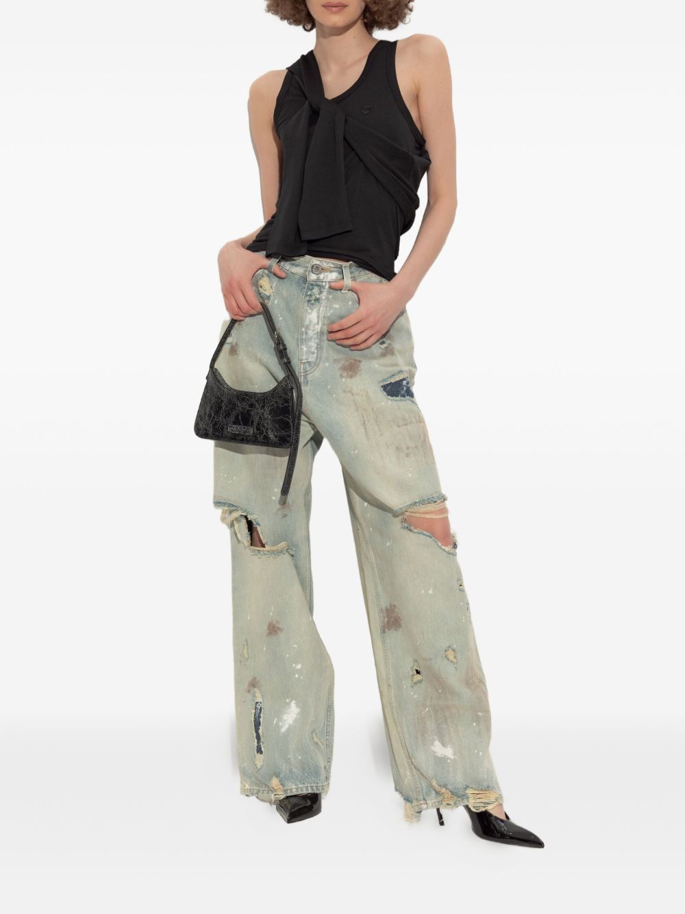 COPERNI KNOTTED JERSEY TOP