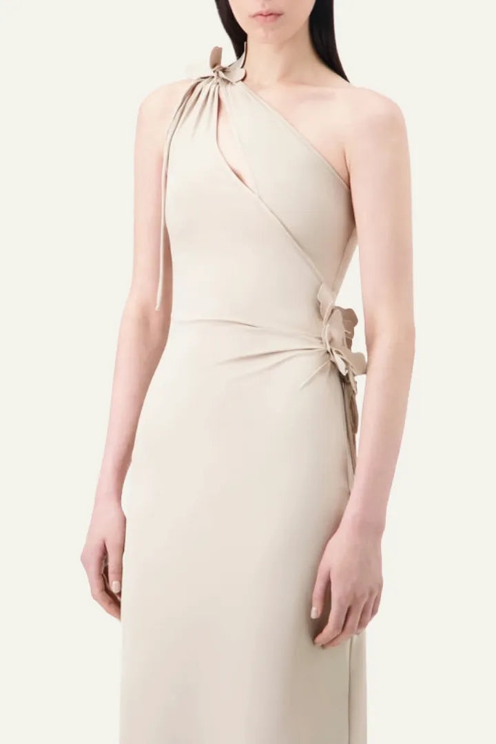 COPERNI ASYM FLOWER GOWN