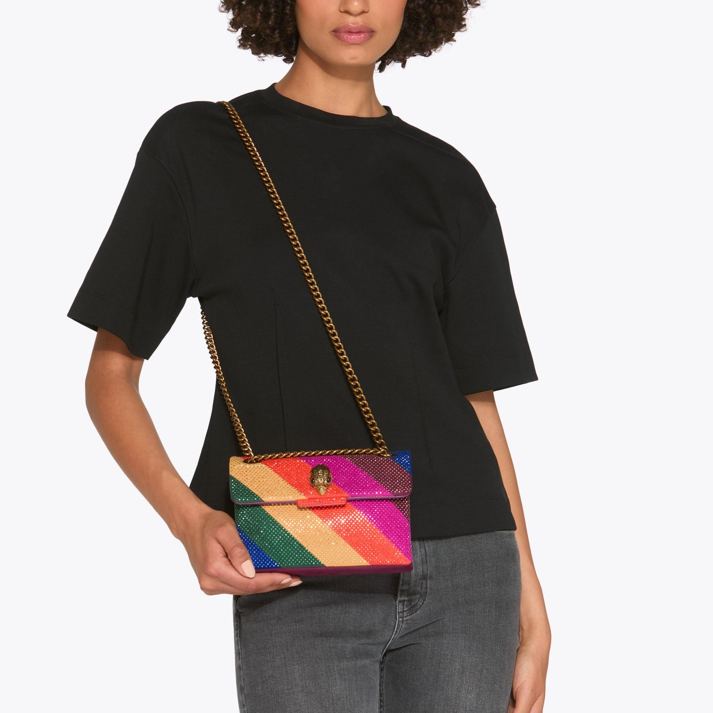 KURT GEIGER FABRIC MINI KENSINGTON L