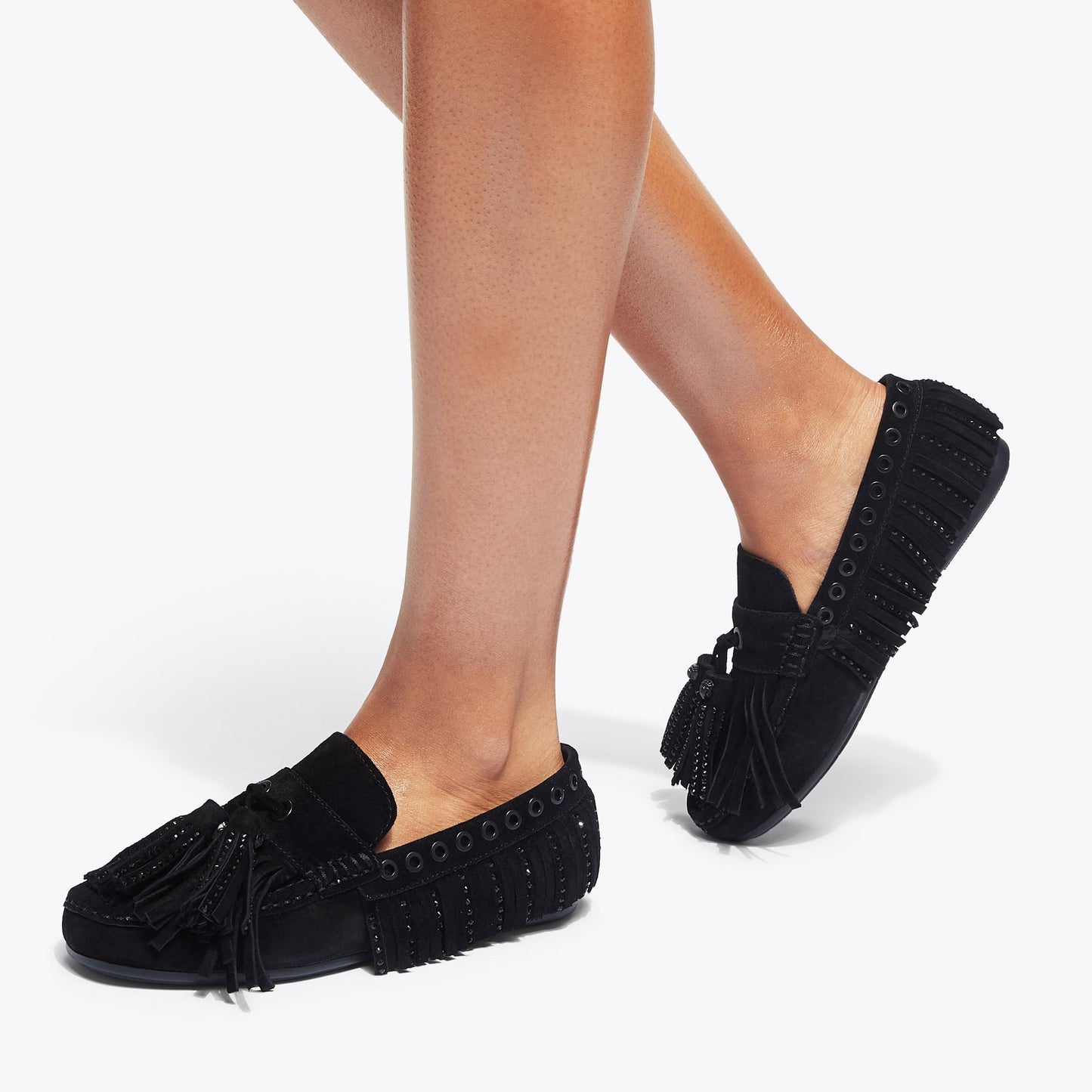 KURT GEIGER TASSEL FRINGE MOCCASIN