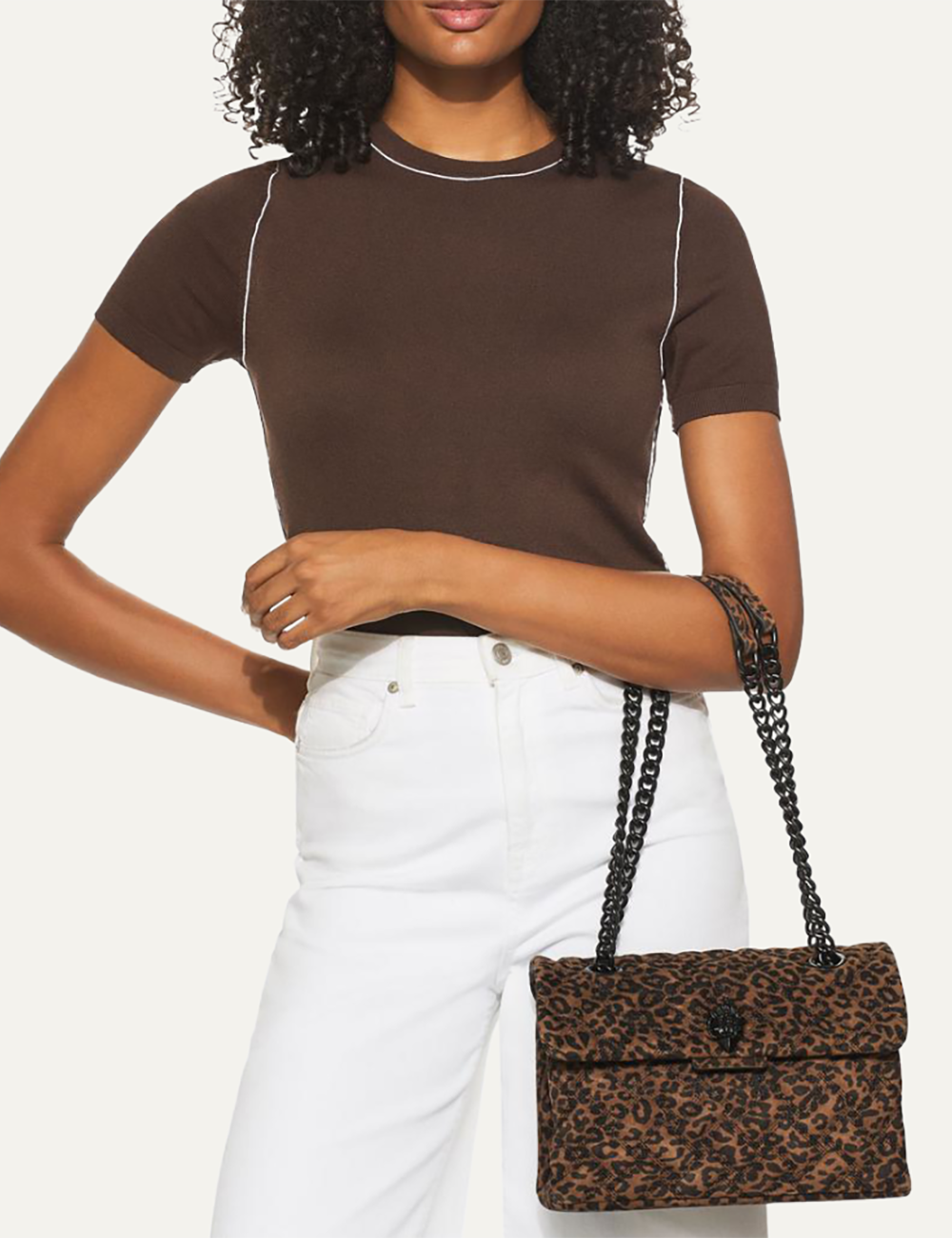 KURT GEIGER LEATHER KENSINGTON BAG