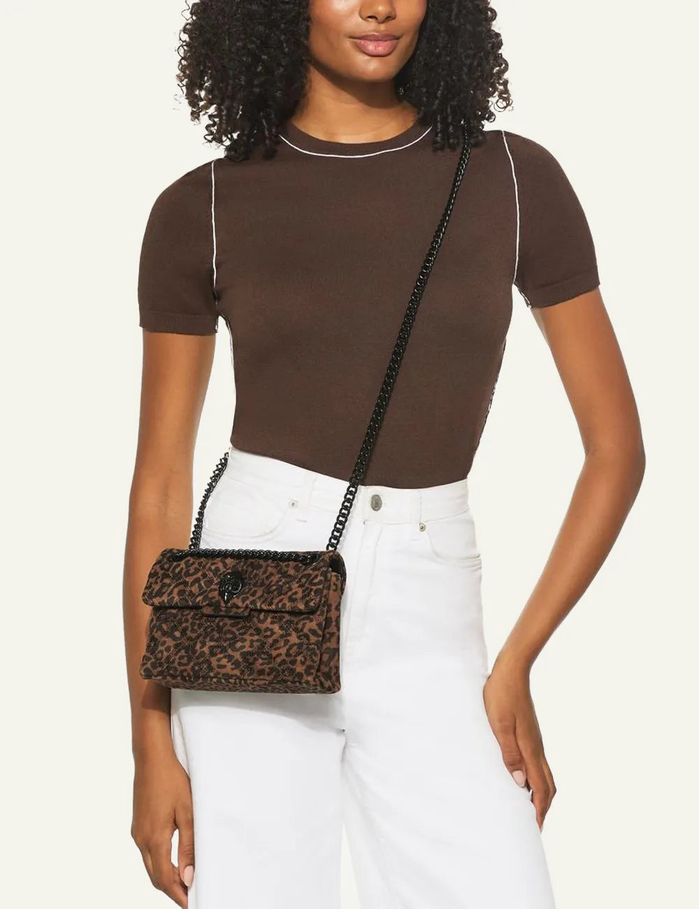 KURT GEIGER LEATHER MINI KENSINGTON