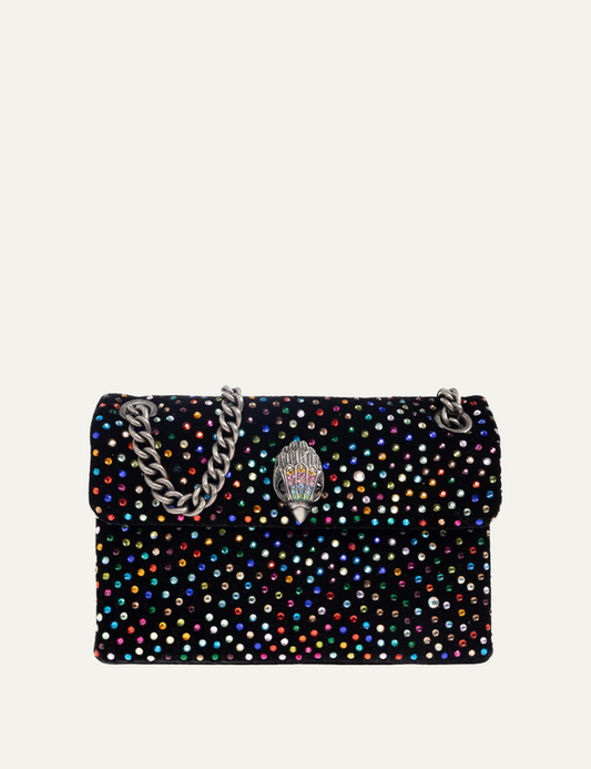 KURT GEIGER VELVET MINI KENSINGTON