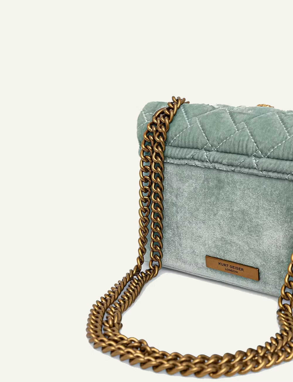 KURT GEIGER VELVET MINI KENSINGTON