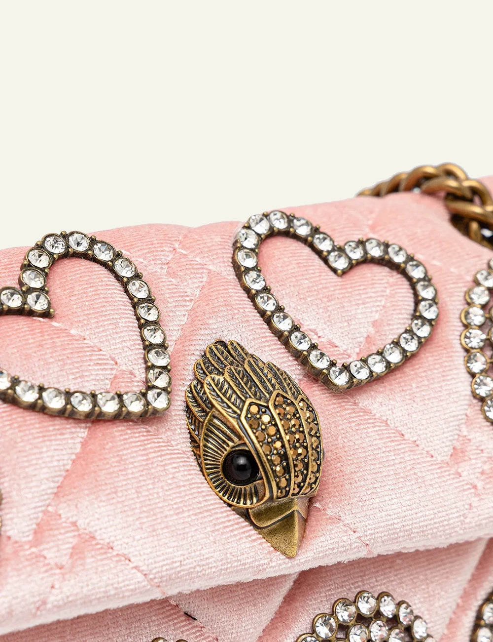 KURT GEIGER VELVET MINI KENSINGTON