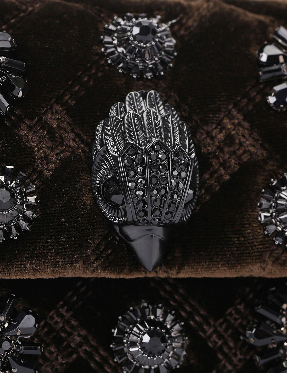 KURT GEIGER VELVET MINI KENSINGTON