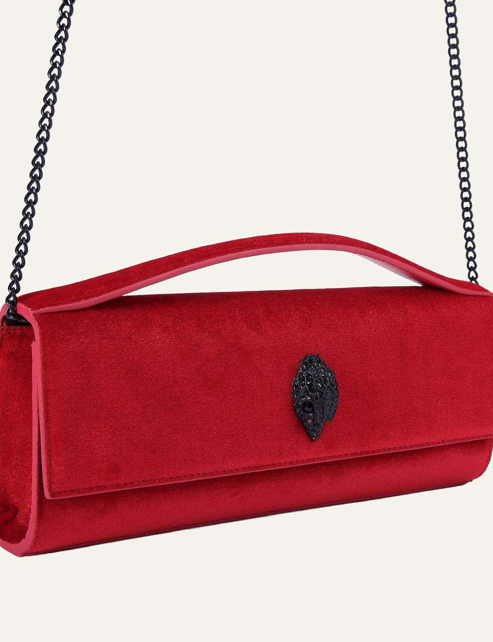KURT GEIGER BOND LONG TOP HANDLE BAG RED