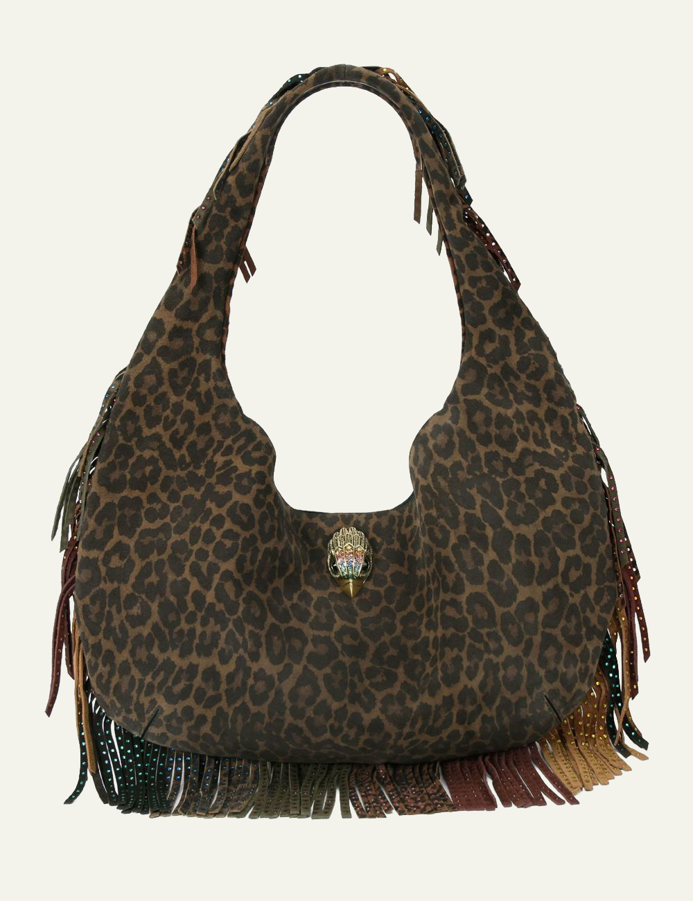 KURT GEIGER SHOREDITCH LG HOBO FRINGE