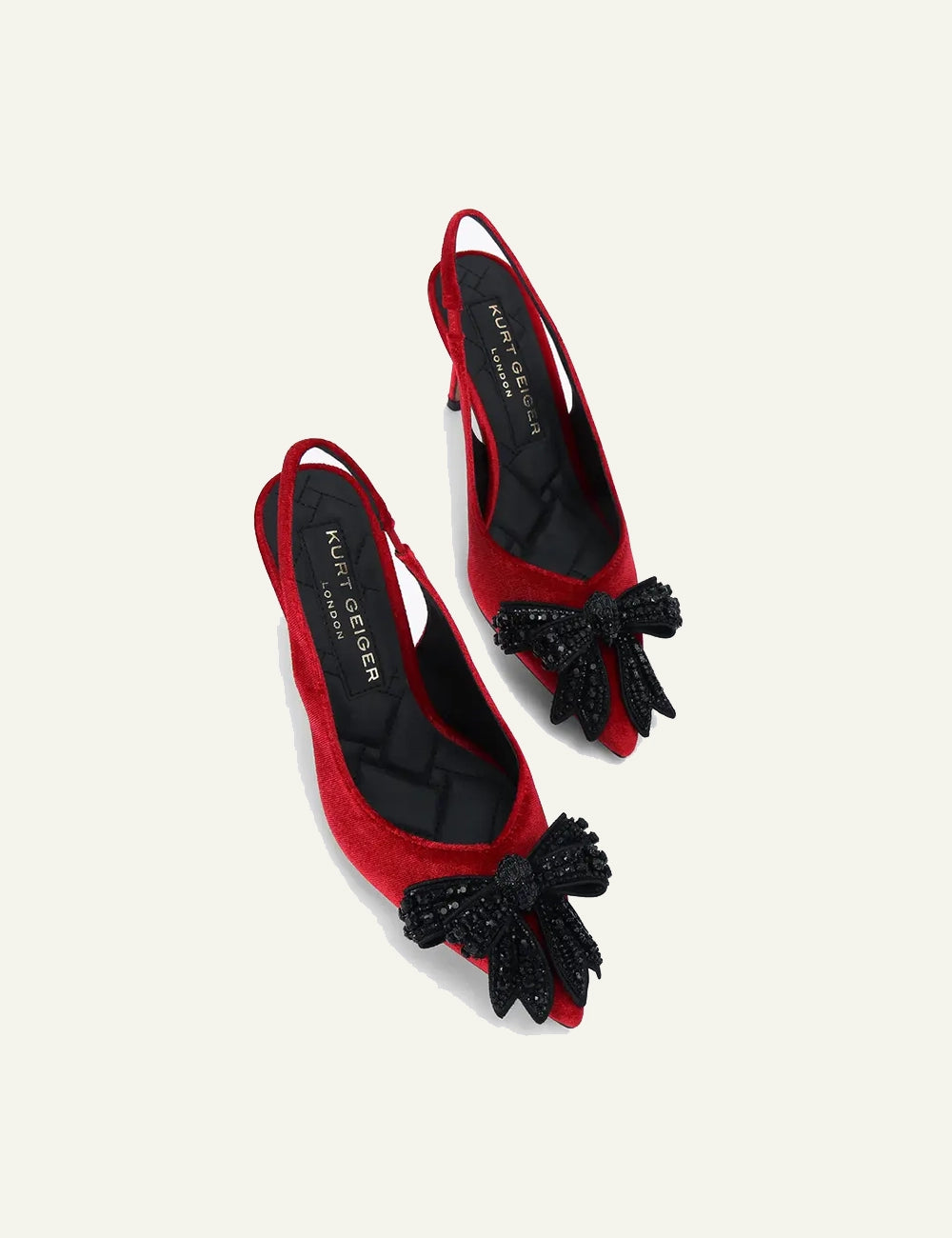 KURT GEIGER BELGRAVIA BOW HIGH SLING