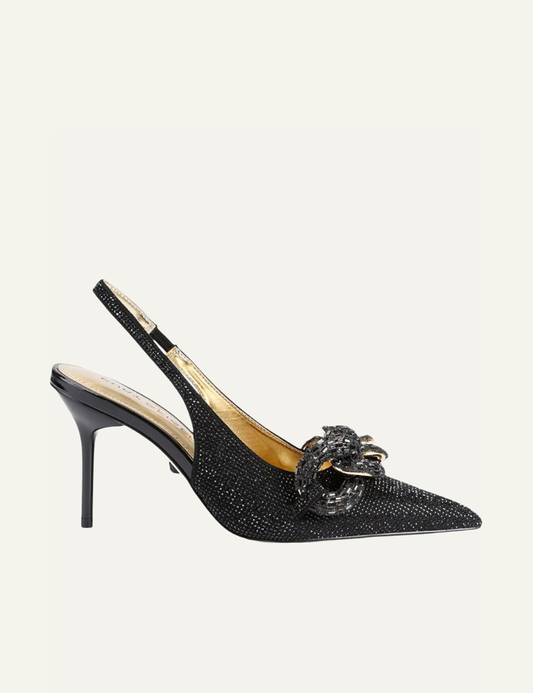KURT GEIGER CRYSTAL CHAIN SLINGBACK