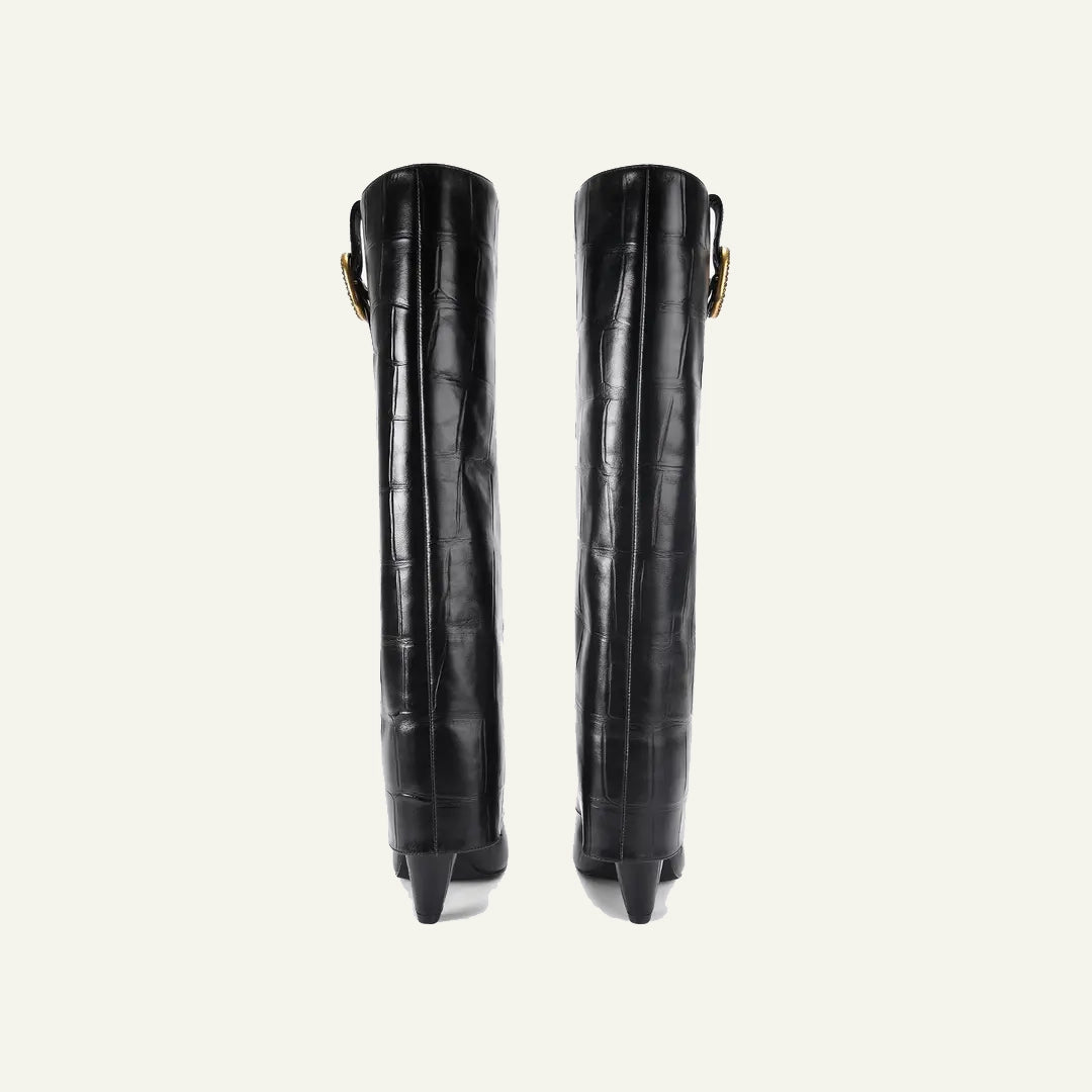 KURT GEIGER FOLD OVER TALL BOOT