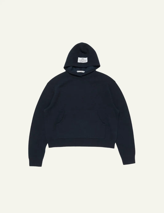 ACNE STUDIOS CASHMERE HOODIE INK BLUE
