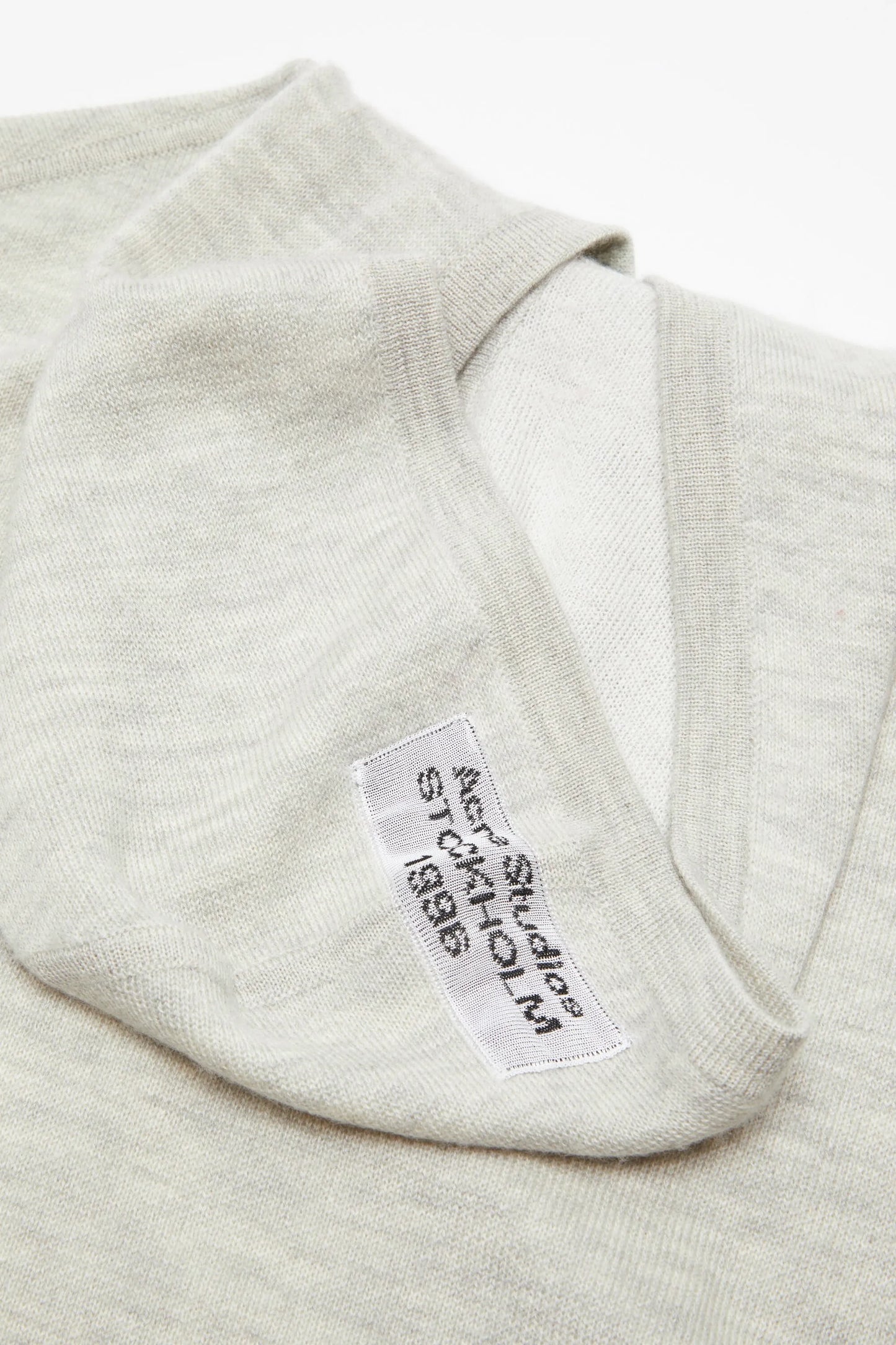 ACNE STUDIOS CASHMERE HOODIE LIGHT GREY MELANGE