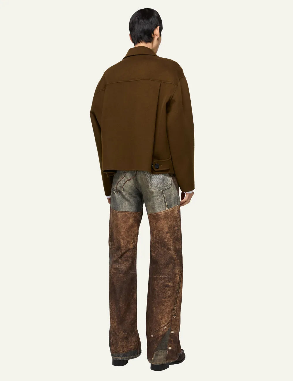 ACNE STUDIOS CASHMERE JACKET OLIVE GREEN