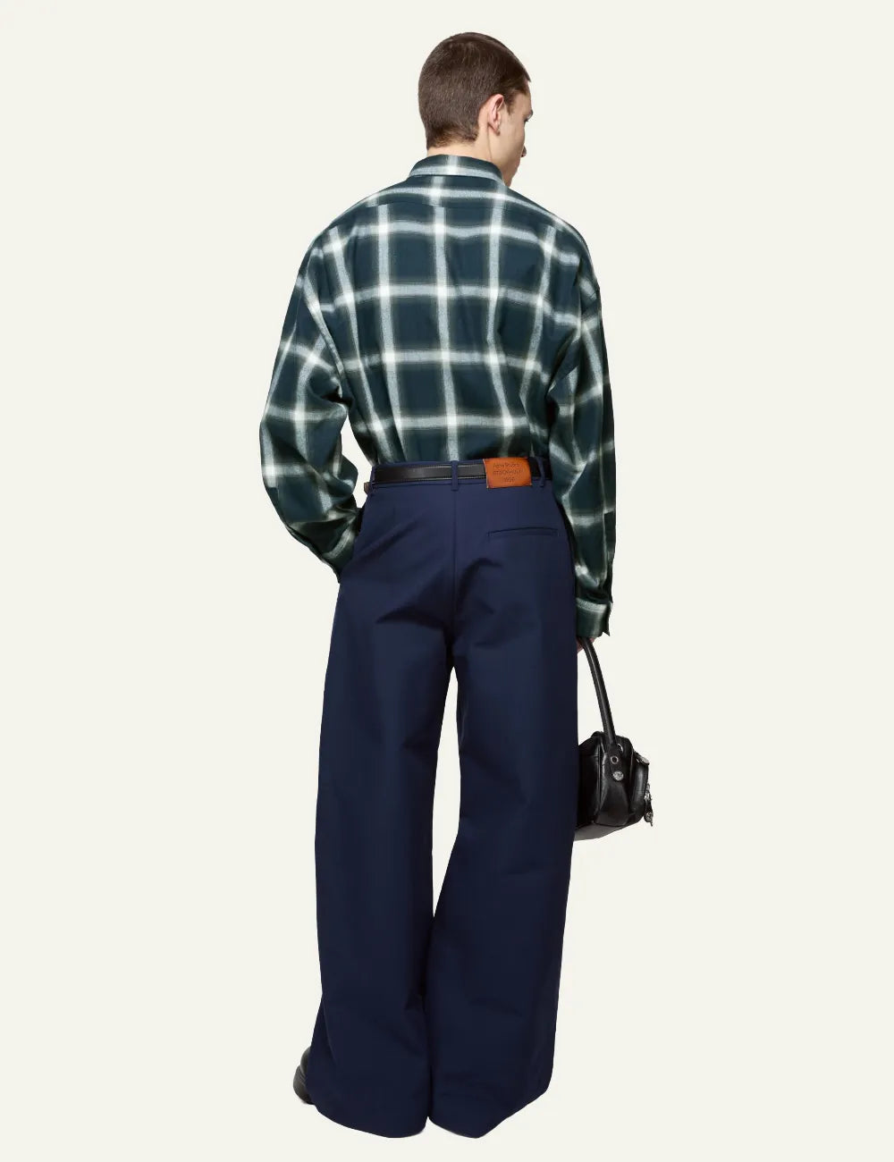 ACNE STUDIOS BUTTON-UP SHIRT NAVY