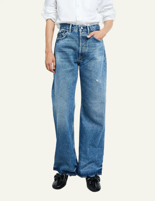 ACNE STUDIOS REGULAR FIT JEANS MID BLUE