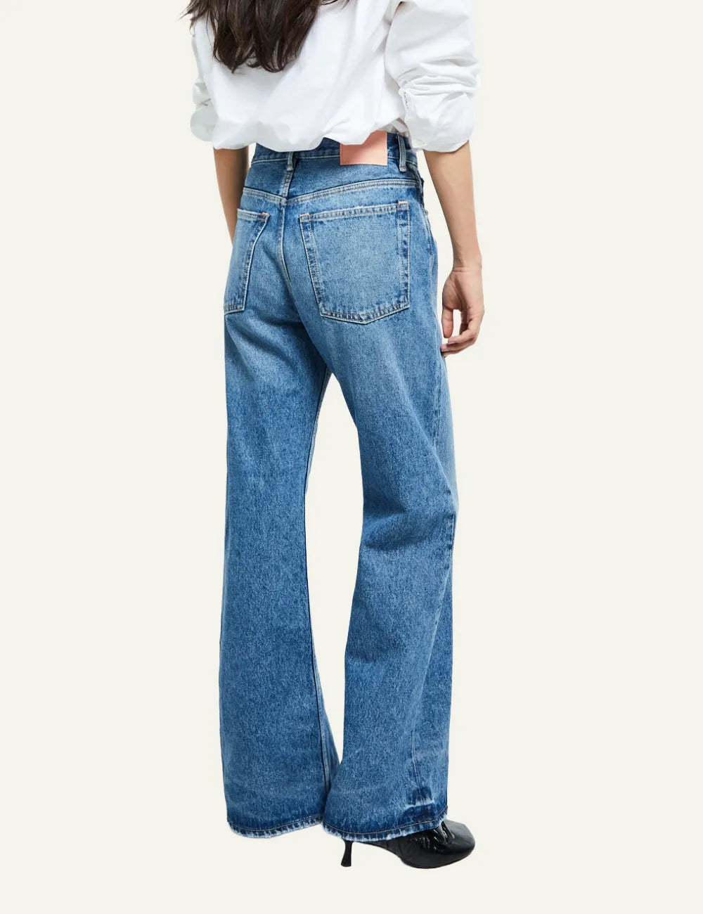 ACNE STUDIOS REGULAR FIT JEANS MID BLUE