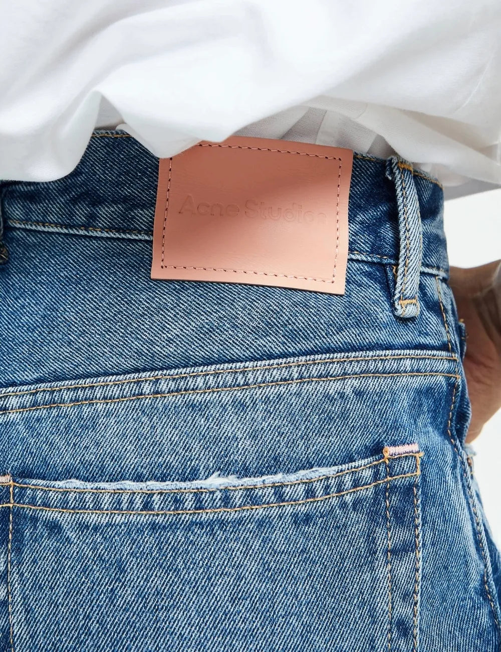 ACNE STUDIOS REGULAR FIT JEANS MID BLUE