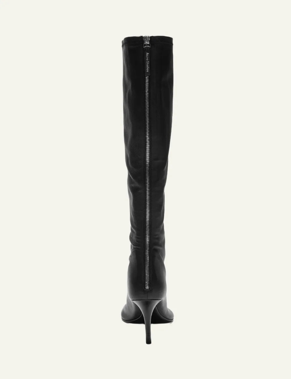 ACNE STUDIOS HIGH LEATHER BOOTS BLACK