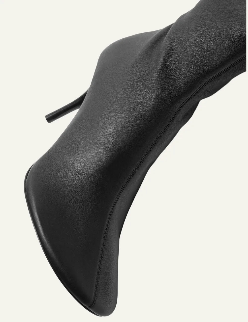 ACNE STUDIOS HIGH LEATHER BOOTS BLACK