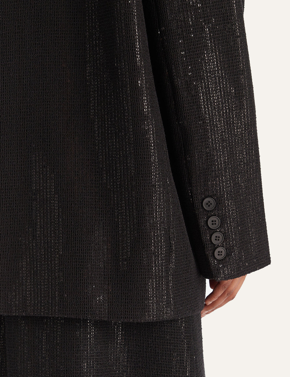 ELEH BLAZER SEQUINS BLACK
