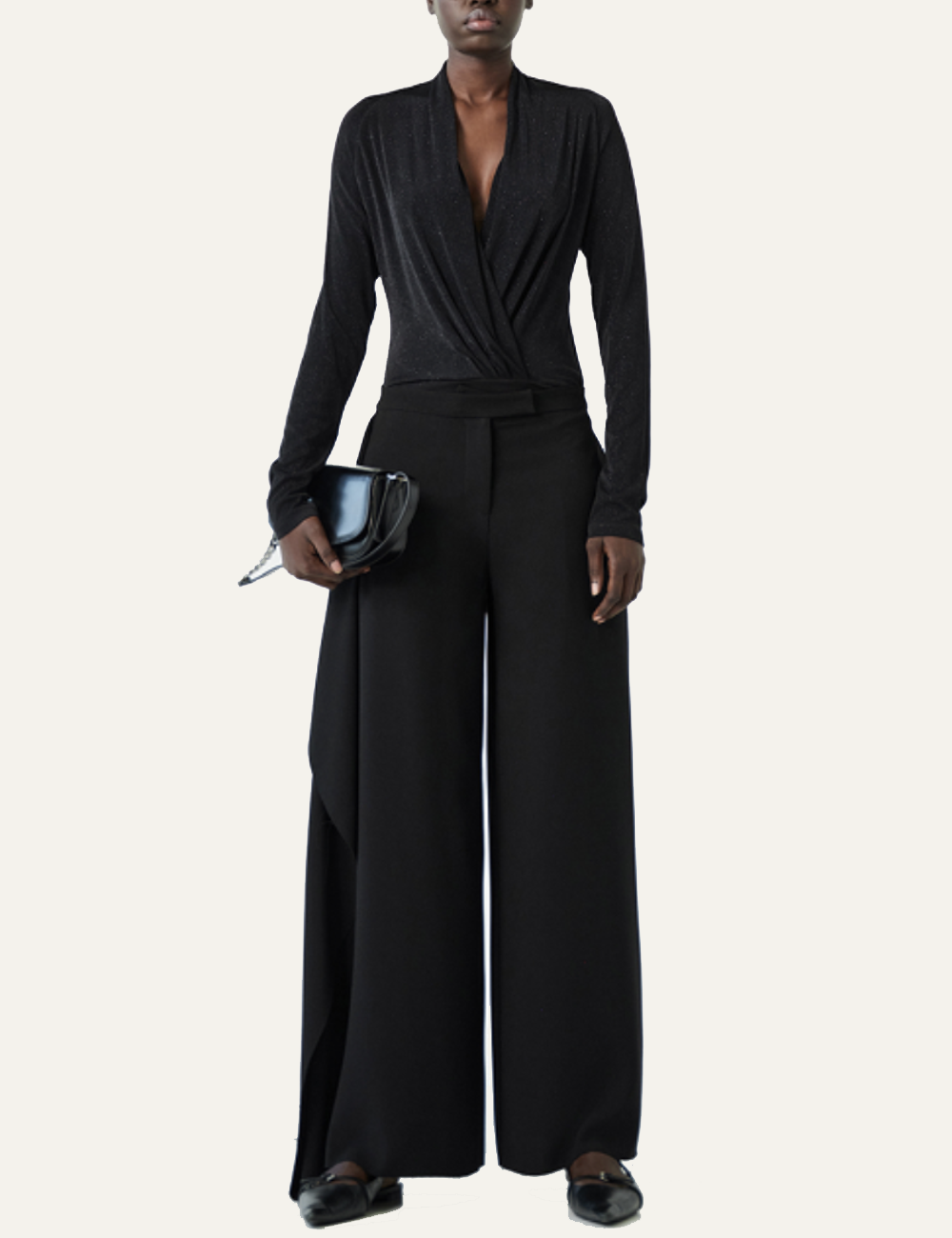 ELEH SPARKLE WRAP BODYSUIT