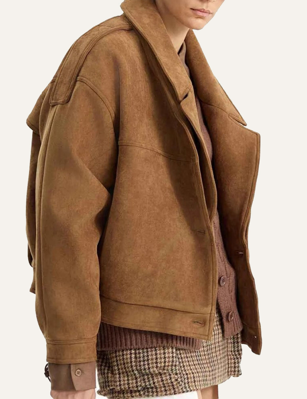 ELEH SUEDE CAMEL JACKET